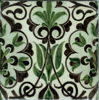 Merton Abbey Pattern Tile by William de Morgan